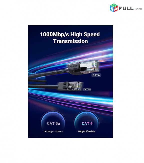 UGREEN Cat 6 Ethernet-кабель 1000 Мбит/с RJ45 HK