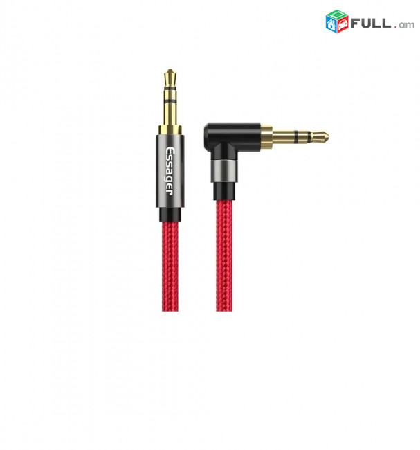 Essager AUX Jack 3.5mm լար Male to Male Audio Cable for Headphones & Speakers кабель-удлинитель
