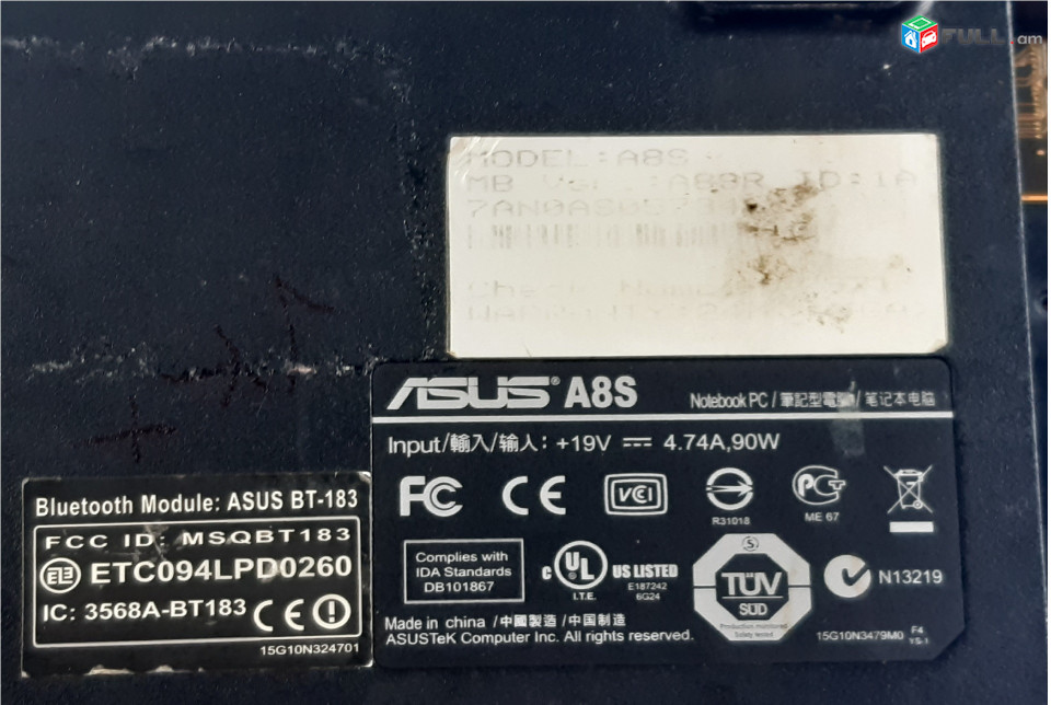 ASUS A8S պահեստամասեր ամեն ինչ разборка на запчасти
