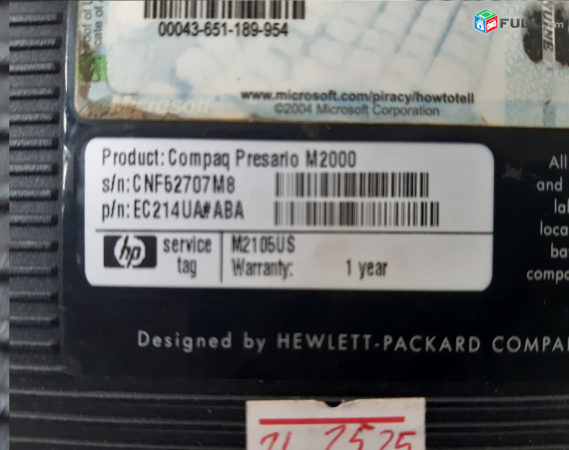 HP Compaq Presario M2000 պահեստամասեր ամեն ինչ разборка на запчасти