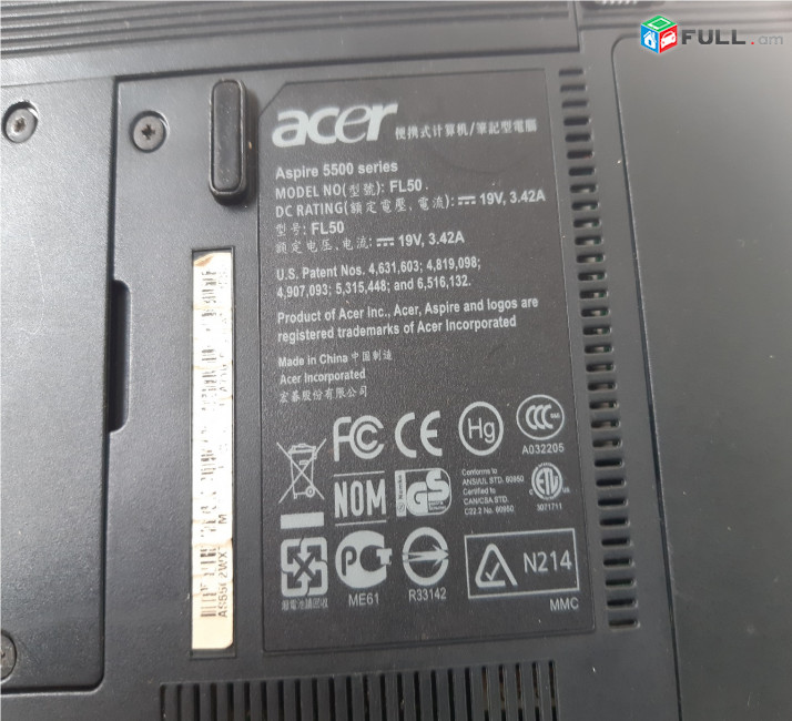 Acer Aspire 5500 պահեստամասեր ամեն ինչ разборка на запчасти