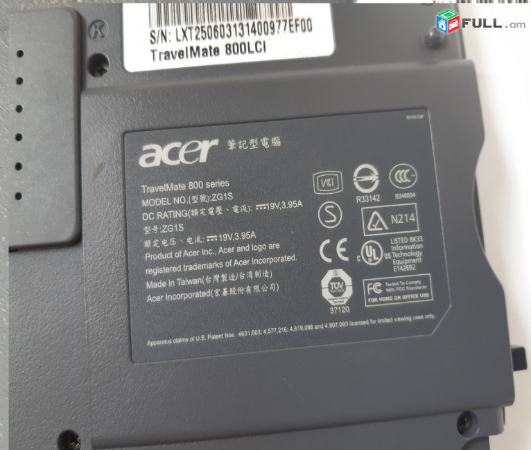 Acer TravelMate 800 Series պահեստամասեր ամեն ինչ разборка на запчасти