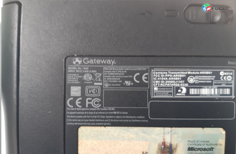 Gateway N214 պահեստամասեր ամեն ինչ разборка на запчасти