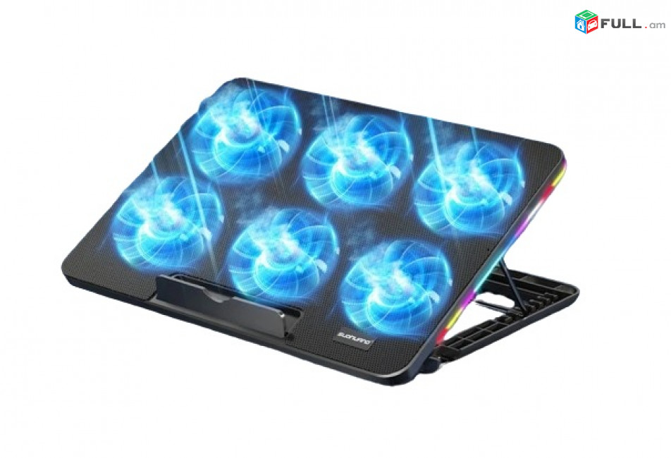Cooler 15-18" RGB Охлаждающая подставка ноутбука вентилятор Кулер laptop cooler radiator Նոթբուքի հովացման