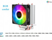 CPU Cooler RGB Кулер процессора башенный Вентилятор հովհար LGA 775 1150 1151v1 1151v2 1155 1156 1200 1356 1366
