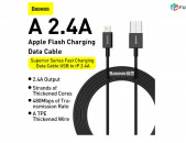 2m Lighting Iphone cable BaseUS Charging USB to IP 2.4A Кабель для iPhone այֆոնի լար