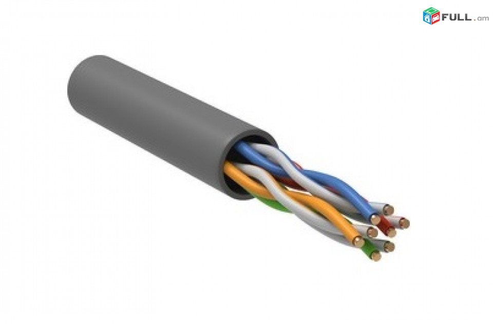 Кабель ITK Витая пара U/UTP cat 5E 4х2х24 AWG LDPE solid 305m PVC լար մալուխ cable