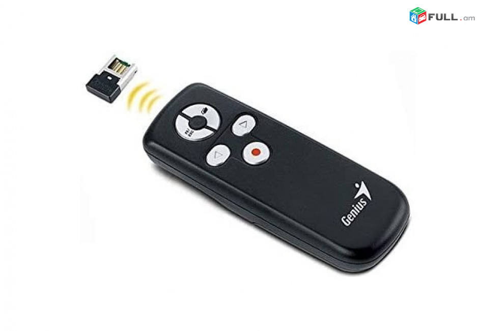 Media Pointer 100 2.4G Genius Լազերային ցուցափայտ Wireless Presenter / Pointer Orange Dot Лазерная указка