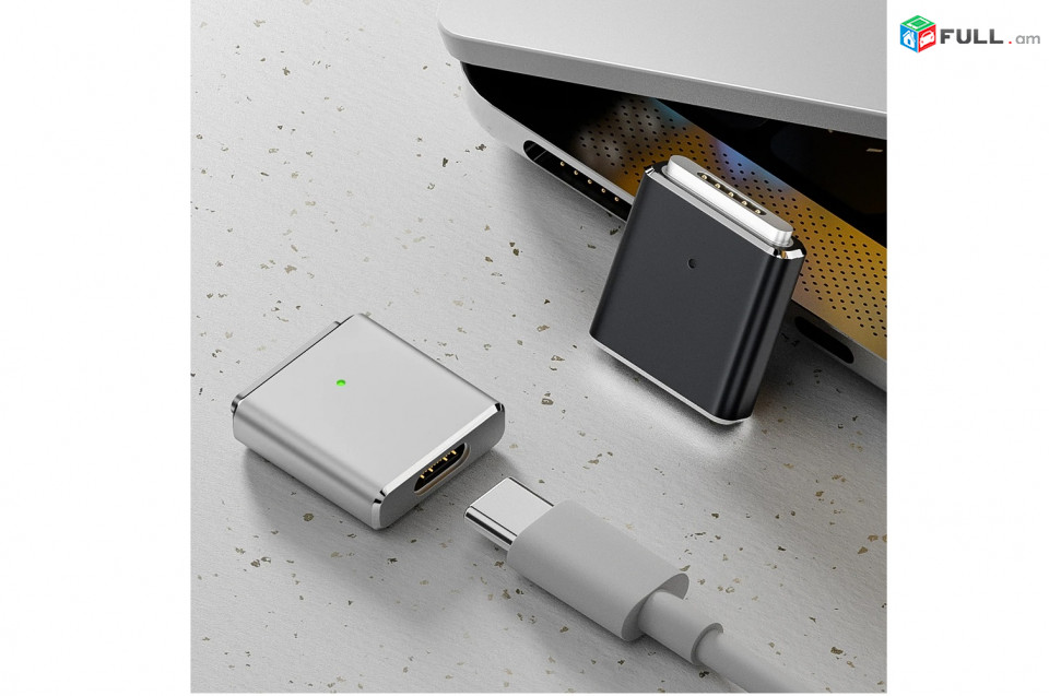 USB-C 3.1 to MagSafe 3 adapter dongle up to 100 watts Сменный Адаптер со светодиодом для Macbook/pro/air