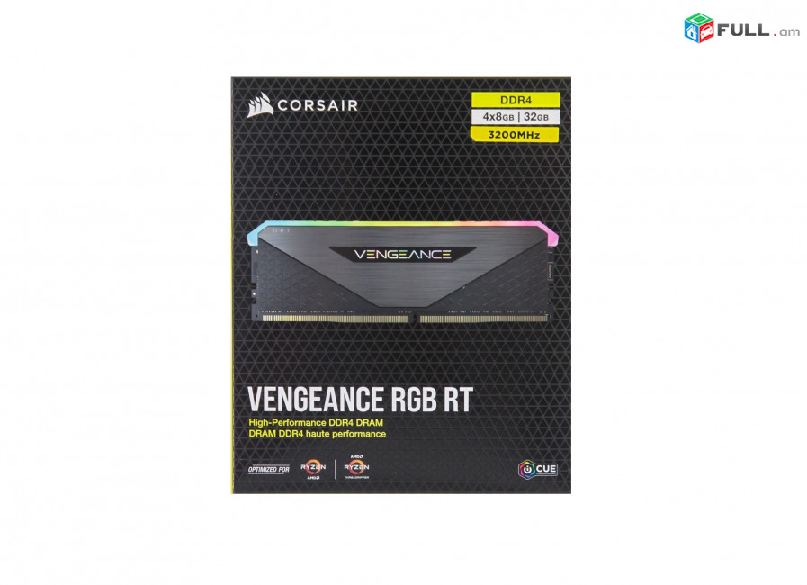 Corsair Vangance RGB RT 32GB (2 x 16GB) DDR4 DRAM 3600MHz C16 Memory Kit – Black հիշողություն ռամ Оперативная память