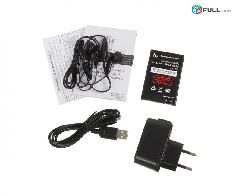 Fly TS111 + phone heraxos կնոպկաներով հեռախոս 3sim card
