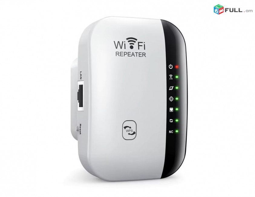 Professional 300Mbps WiFi Repeater 2.4Ghz & 5,8Ghz 450Mbs Հզորացնող տարածող + 2x LAN PORT