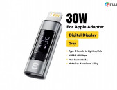 Essager USB C to Lighting Adapter для iPad 30W Digital Display OTG Converter for iPhone15 14 13 12 Lightning