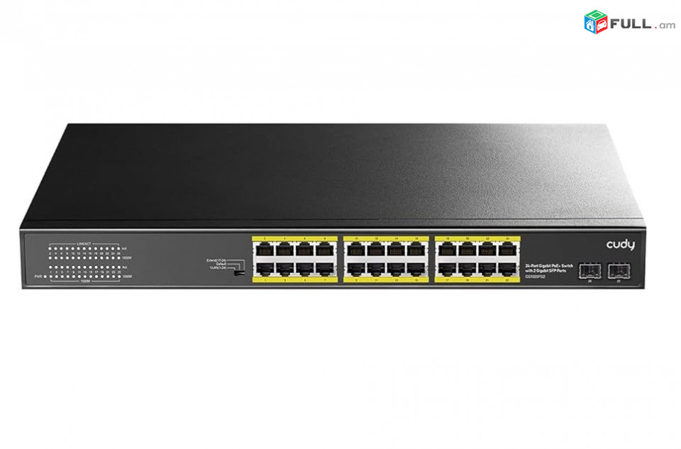 PoE Switch Սվիչ Cudy GS1028PS2 24-Port Gigabit PoE+ Switch with 2 GbE and 2 Combo 300W 