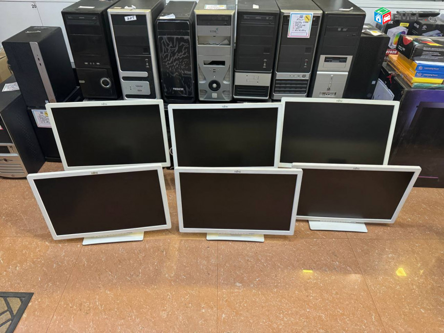6 հատ 22" Fujitsu B22W-7 LED 1680x1050 76Ghz Монитор էկրան մոնիտոր monitor display