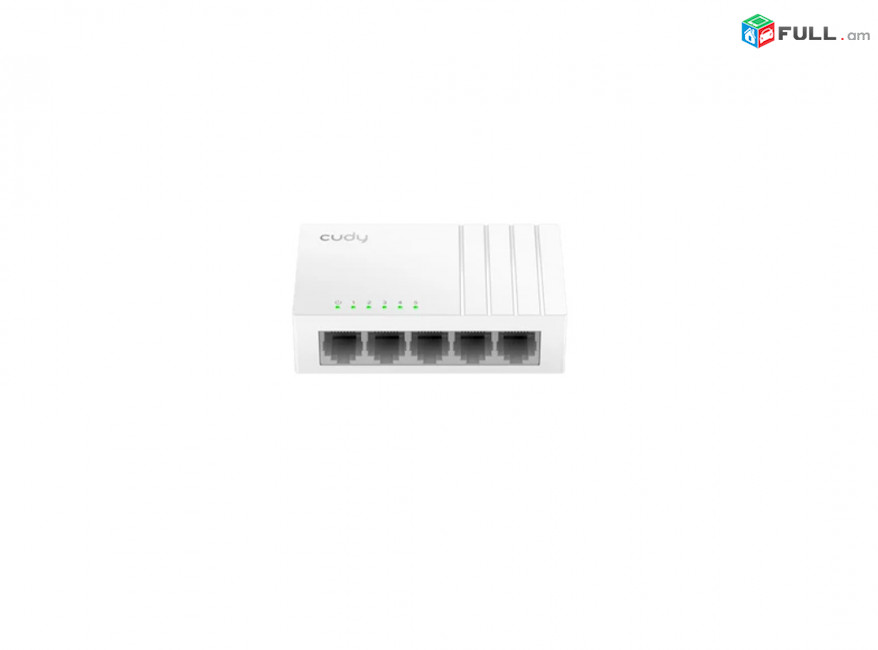 Неуправляемый коммутатор Cudy FS105D, 5P x RJ45, 10/100Mbps, Max 0.9W, Idle 0.25W
