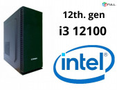 12-րդ սերնդի Նոր Համակարգիչ Core i3 12100 / H610 / Ram 16Gb / SSD 256Gb