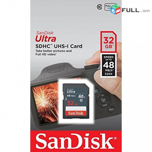 SANDISK 32 GB ՆՈՐ  ՎԱԿՈՒՄԱՅԻՆ ՓԱԹԵԹԱՈՐՄԱՄԲ							