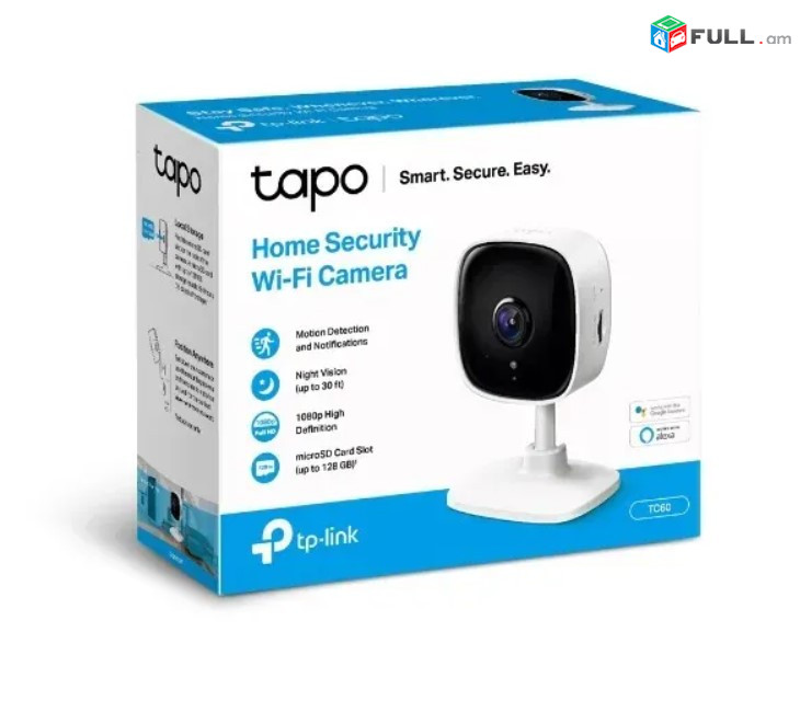 Տեսախցիկ TP-Link Tapo TC60 - Home Security - Wi-Fi Camera