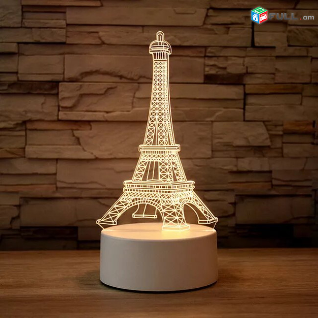 Գիշերային 3D սեղանի լամպ