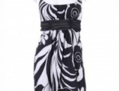 Orsay զգեստ սև ու սպիտակ փոքր չափս անլերի վիճակ ամառային շորիկ դեյրա XS XXS 34