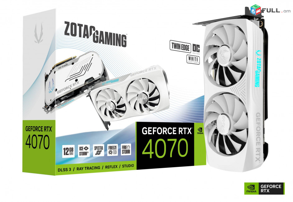 Zotac Gaming GeForce RTX 4070 OC White Edition 12Gb GDDR6X