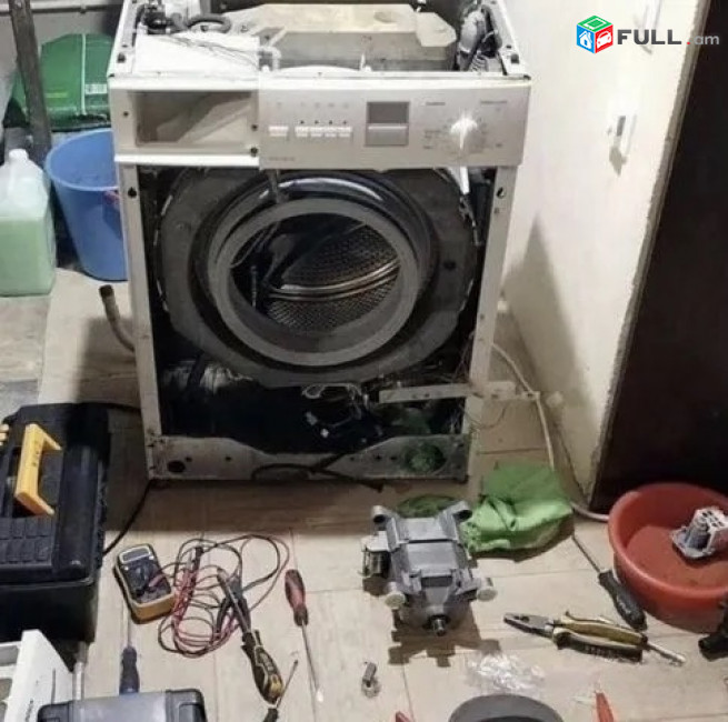 Լվացքի մեքենաների վերանորոգում, սպասք լվացող մեքենաների վերանորոգում, սառնարանների վերանորոգում