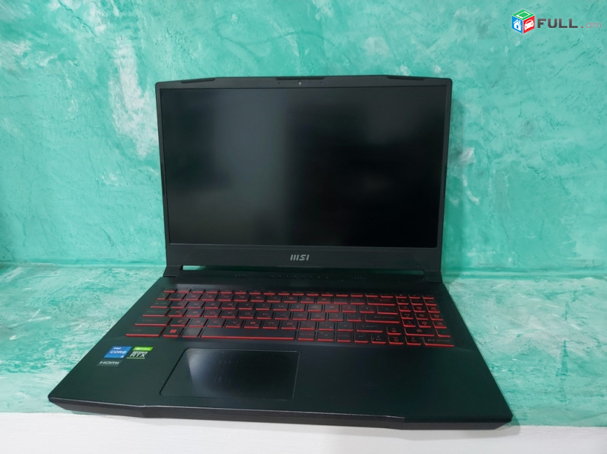 խաղային նոթբուկ notebook msi Katana GF66 12UE  i5-12500h/16gb/ssd 512Gb/rtx3060/15,6" Windows 10