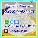 Bromonordiazepam Cas 2894-61-3 white powder,whatsapp:+852 64147939