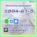Research chemicals Bromonordiazepam Cas 2894-61-3 white powder for sale,whatsapp:+852 64147939